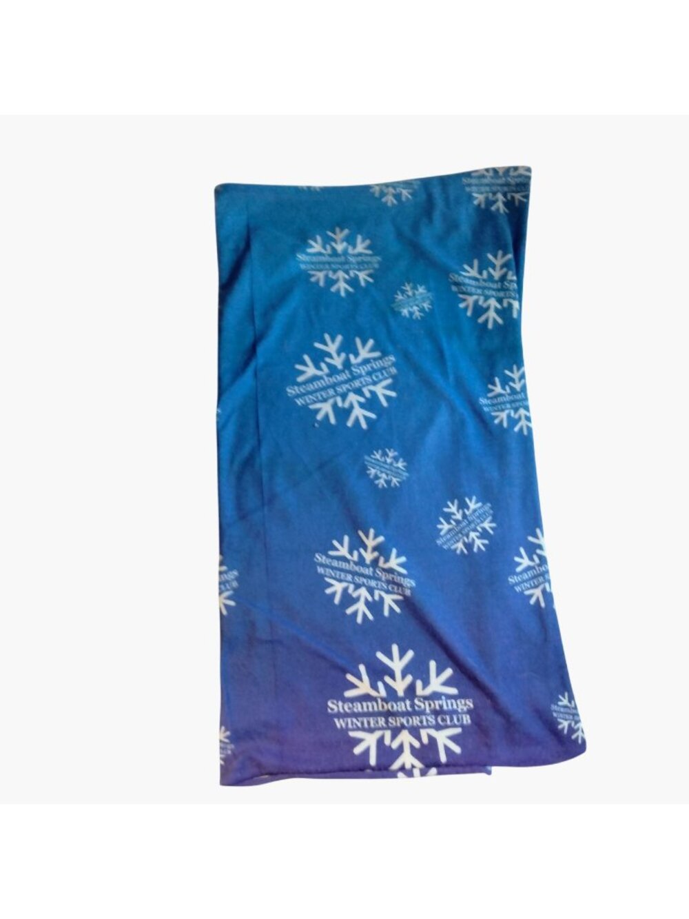 Neck Gaiter Steamboat Springs Winter Sports Club Blue Snowflake Ski Town USA